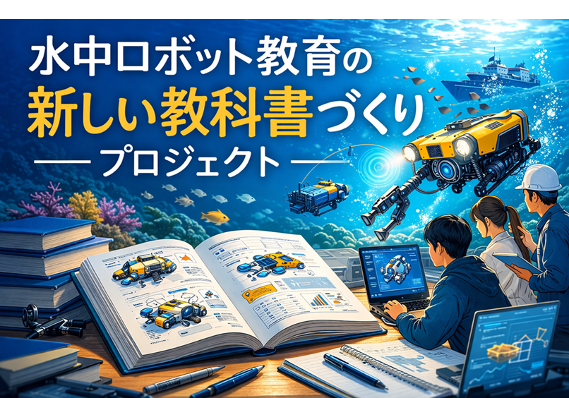 水中ロボット技術を次世代へ！体系的に学べる教科書をつくりたい